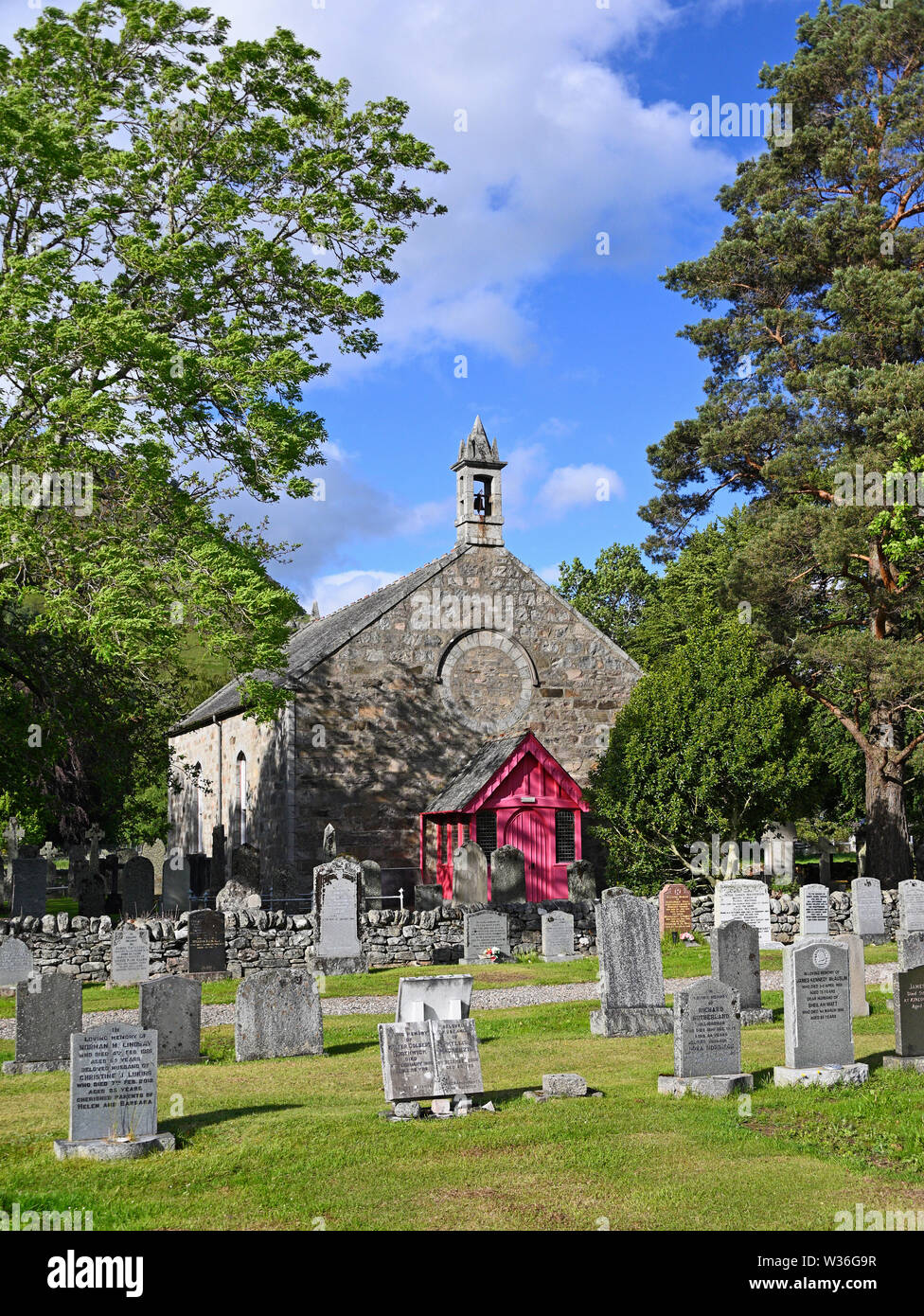 L'ancienne église, Kinloch Rannoch. Perth et Kinross, Ecosse, Royaume-Uni, Europe. Banque D'Images