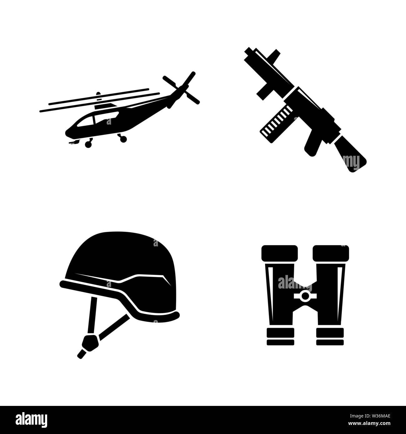Munitions militaires. Les simples Vector Icons Set pour la vidéo, les applications mobiles, sites Web, projets d'impression et de votre conception. Munitions militaires icon noir Illustration de Vecteur