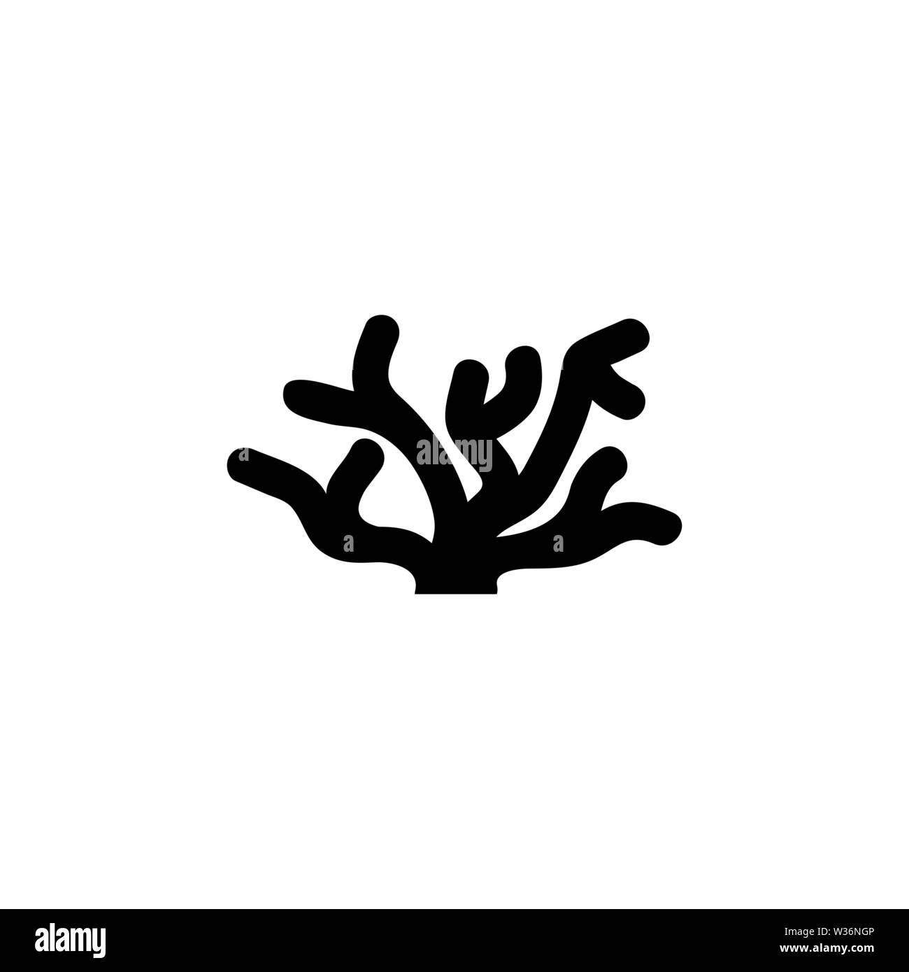 Les algues. Icône vecteur d'algues. Télévision simple symbole sur fond blanc Illustration de Vecteur