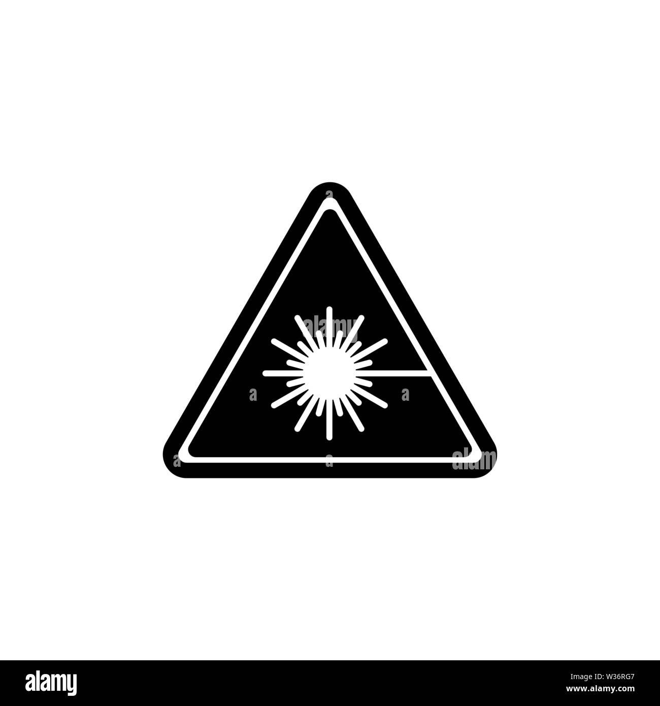 Symbole d'avertissement pour le rayonnement laser Banque de photographies  et d'images à haute résolution - Alamy