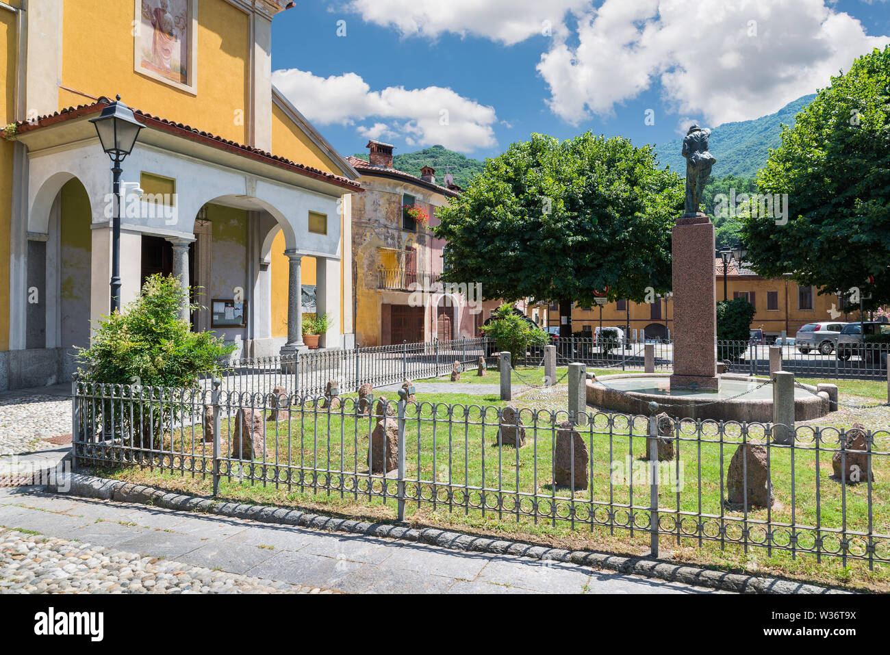 Centre historique de Cuvio, Valcuvia, Italie Banque D'Images
