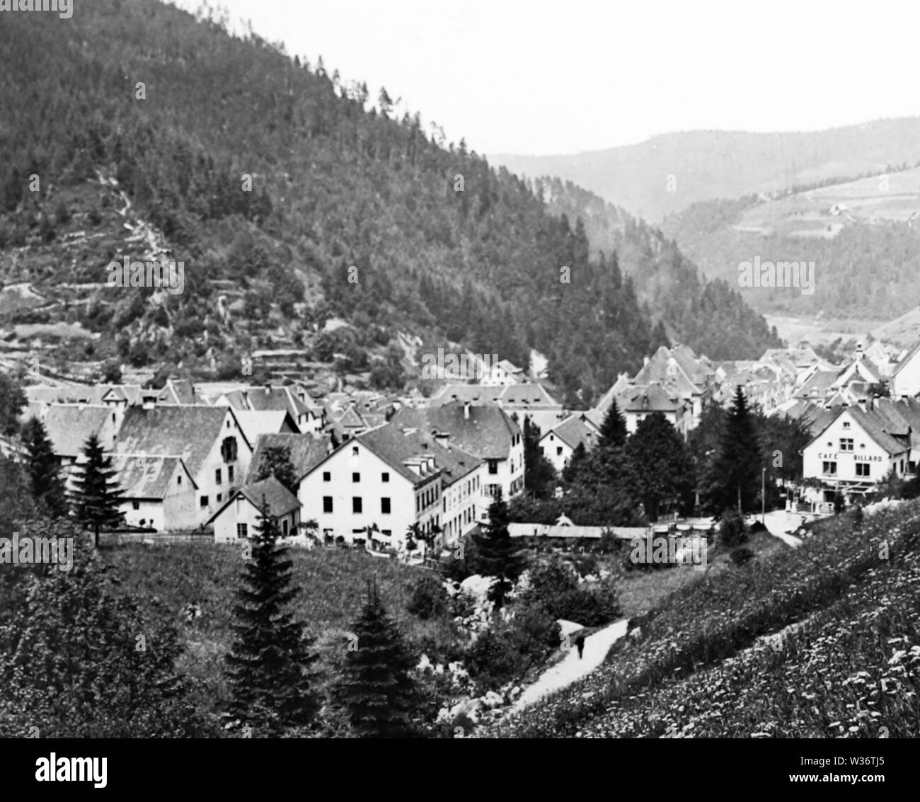 Triberg Banque d'images noir et blanc Alamy