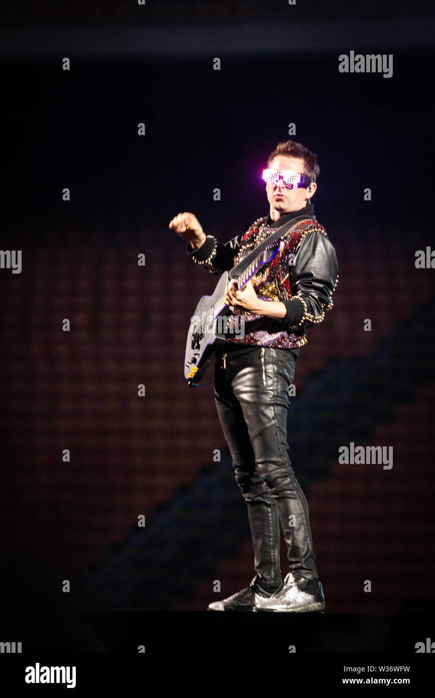 Milan, 12 juillet. MUSE live effectue @ Stadio Giuseppe Meazza di San Siro, Milan. Copyright Davide Merli | Alamy Banque D'Images