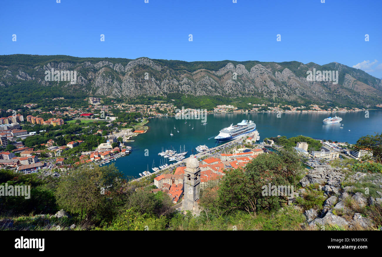 Une belle vue de Kotor, Monténégro. Banque D'Images