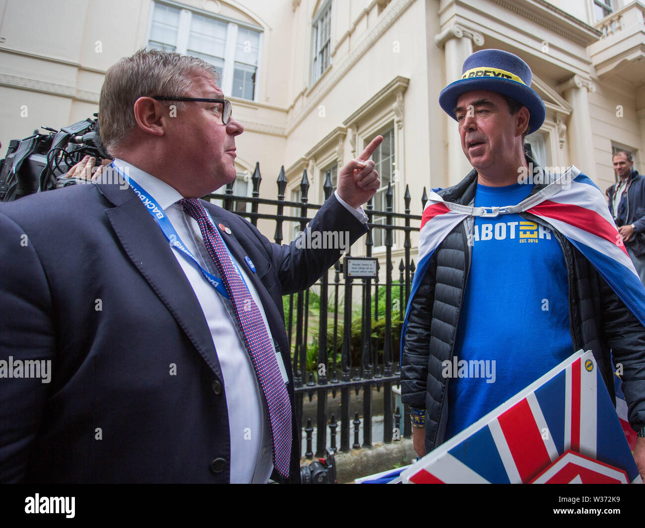 Les départs à la suite de Boris Johnson's management lancent une campagne pour devenir le chef du parti conservateur. Avec : Mark Francois, Steve Bray Où : London, Royaume-Uni Quand : 12 Jun 2019 Credit : Wheatley/WENN Banque D'Images