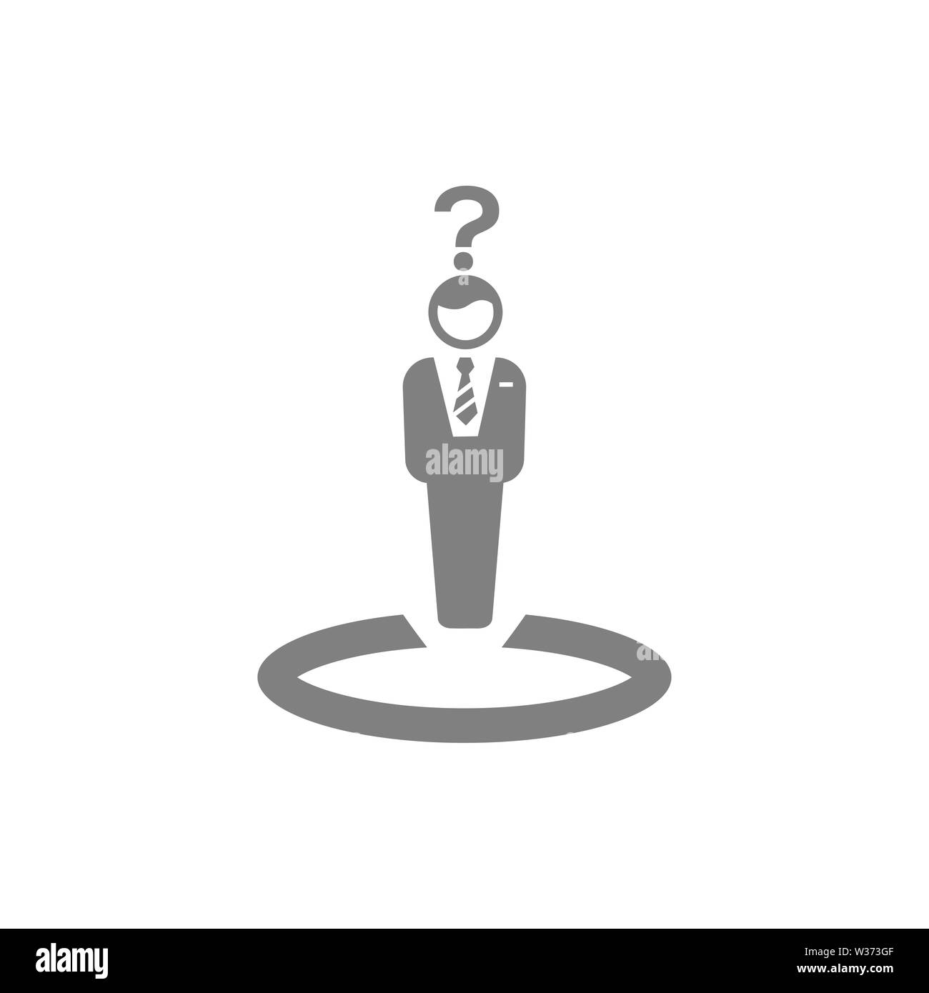 Décision d'affaires, plan d'affaires, la prise de décision, de gestion, de plans, de la planification, de l'icône de la stratégie Banque D'Images