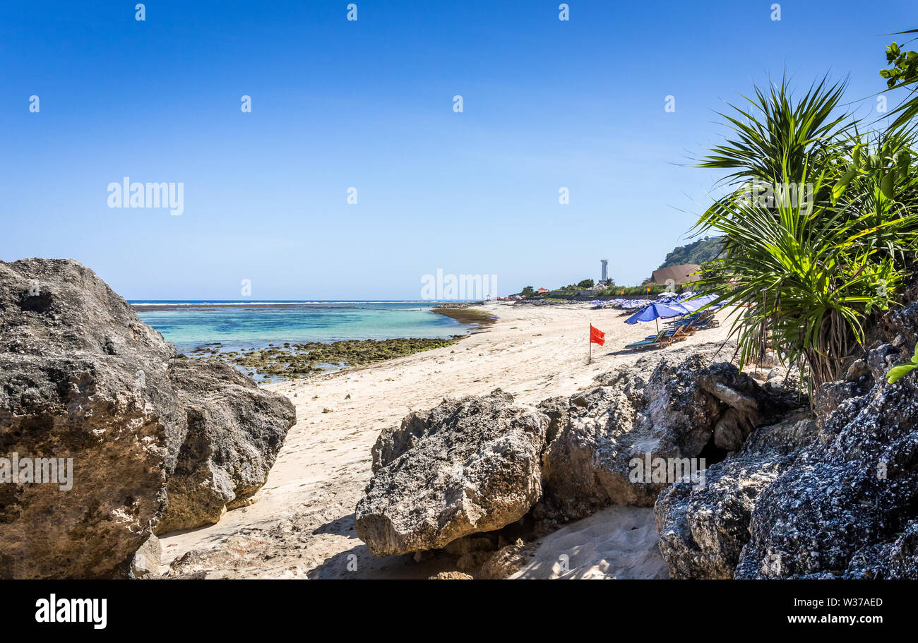 Belle Pandawa Beach sur l'île de Bali en Indonésie Banque D'Images