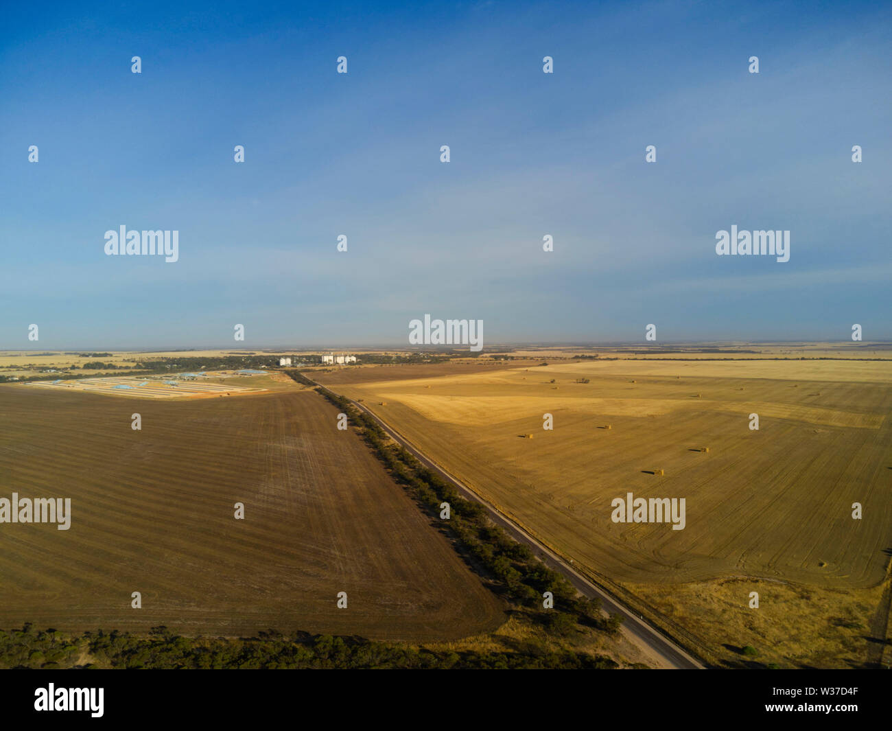 De l'autoroute aérienne Birdseye Cleve pour verrouiller road à la fin de l'Australie du Sud de la péninsule d'Eyre Banque D'Images