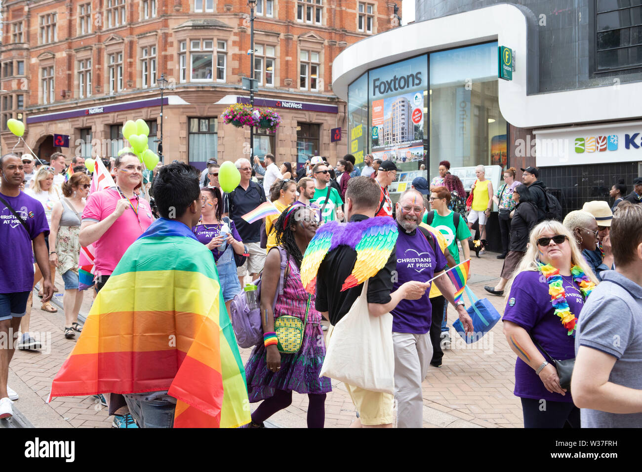 PrideFest Croydon Londres - 2019 et le deuxième plus grand festival de fierté était de retour pour sa quatrième année, le samedi 13 Juillet Banque D'Images