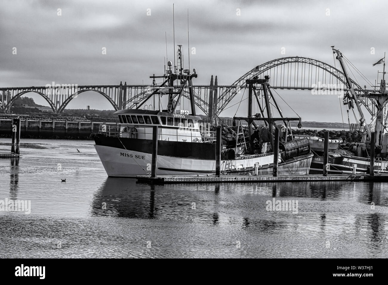 Newport, Oregon Marina Banque D'Images