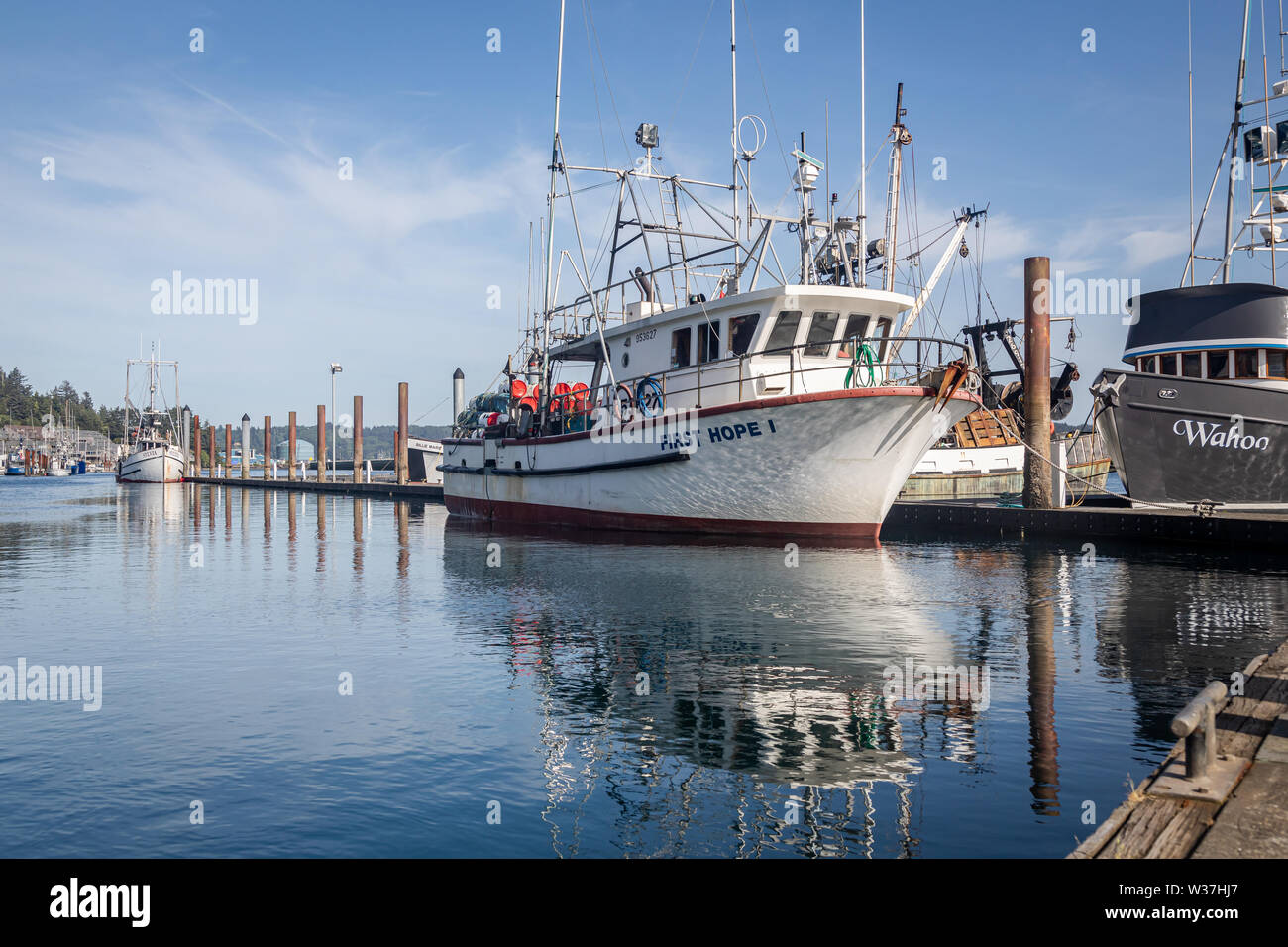 Newport, Oregon Marina Banque D'Images