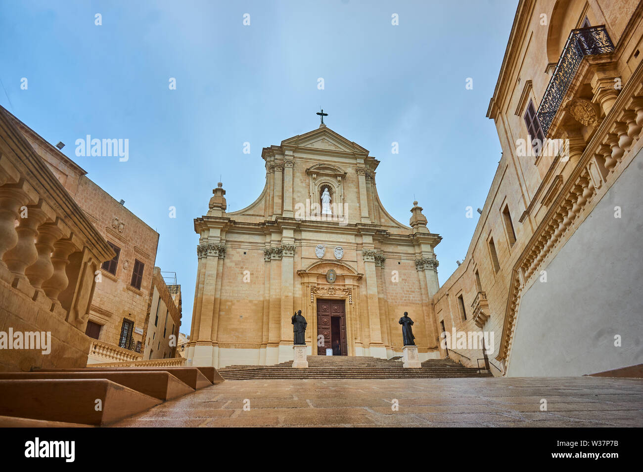 Kathedrale Santa Marija dans der im Mittelalter erbauten Festung Cittadella dans meltesisch Victoria Rabat auf der Insel Gozo zugehörig zu Mata. Banque D'Images
