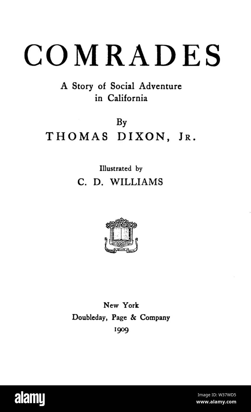 Page de titre de camarades par Dixon Banque D'Images