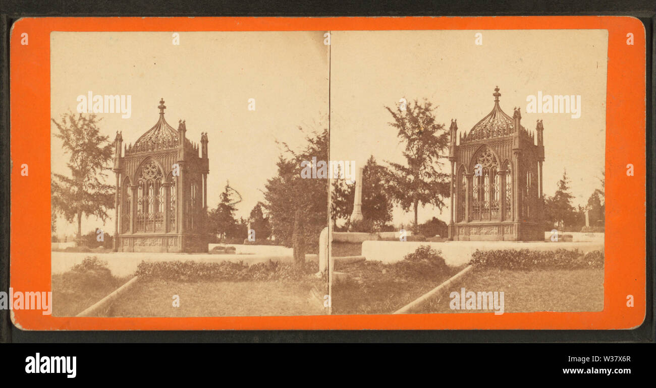 Tombe de l'ex président Monroe, de Robert N Dennis collection de vues stéréoscopiques Banque D'Images