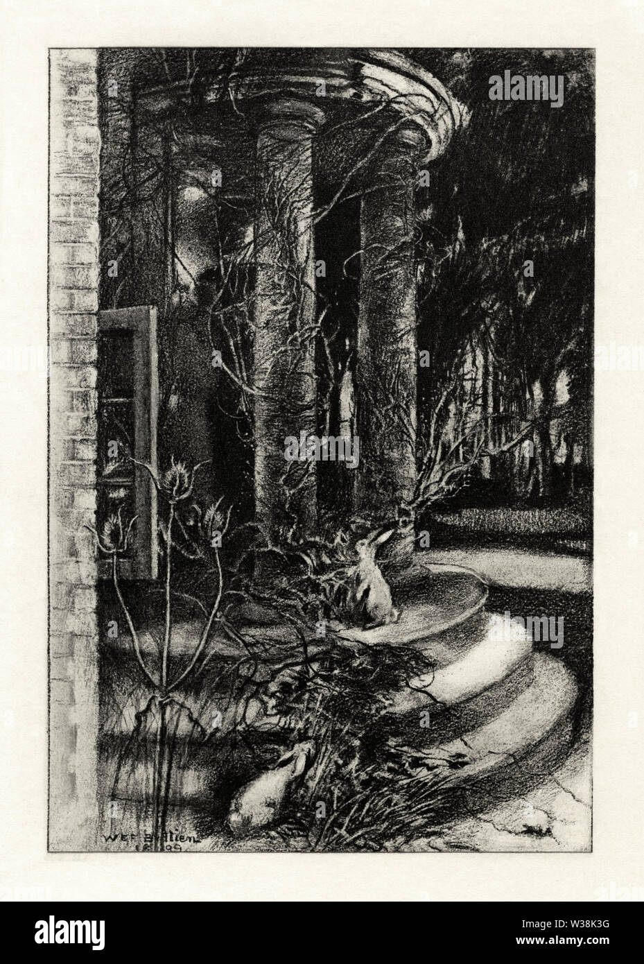 WEF Britten - Les premiers poèmes d'Alfred, Lord Tennyson - La maison déserte Banque D'Images