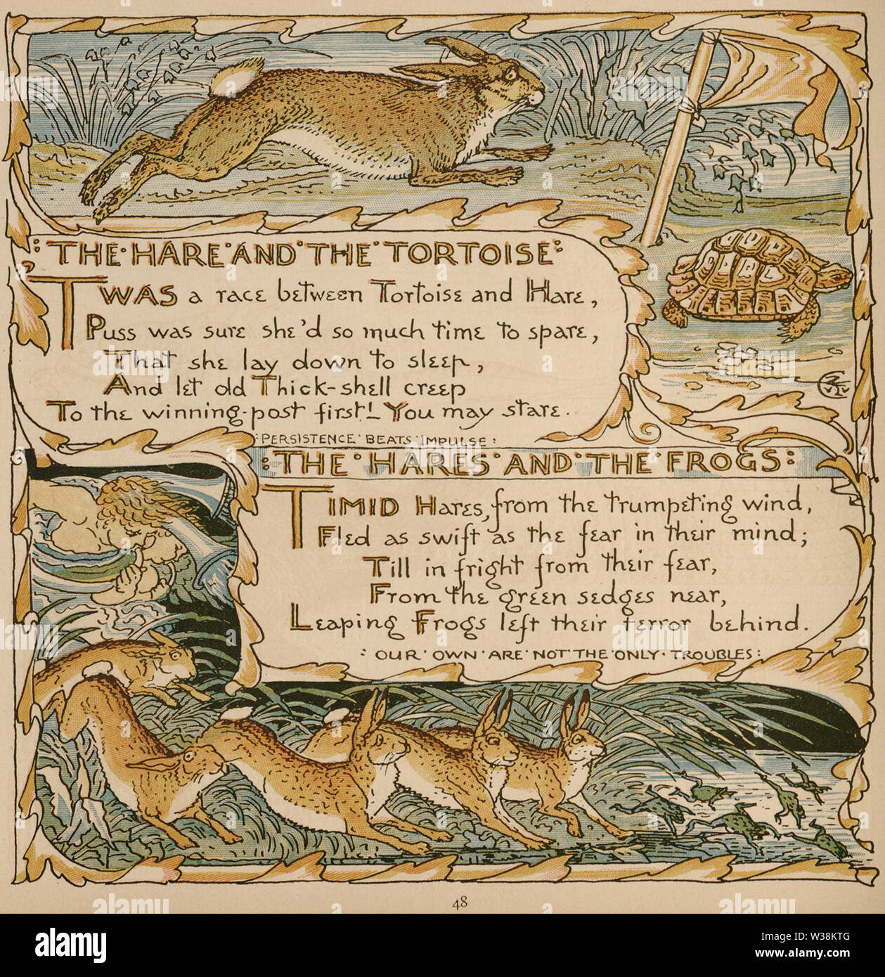 Walter Crane, Bébés propres Ésope, p52 Banque D'Images