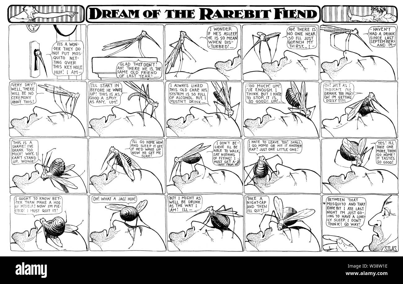 Winsor McCay - Rêve de la Licorne (1909-06-05 bière Old Peculier) Banque D'Images