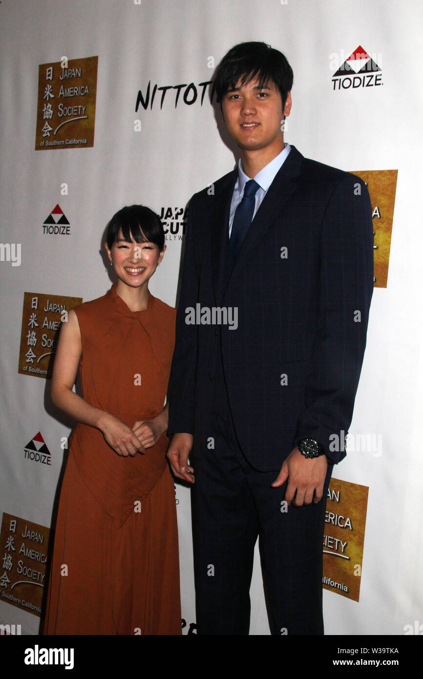 Los Angeles, USA. 11 juillet, 2019. Marie Kondo, Shohei Ohtani 07/11/2019 110e anniversaire de la Société d'Amérique Japon dîner et Gala de tenue à l'Angèle Stadium à Anaheim, CA Crédit : Cronos/Alamy Live News Banque D'Images