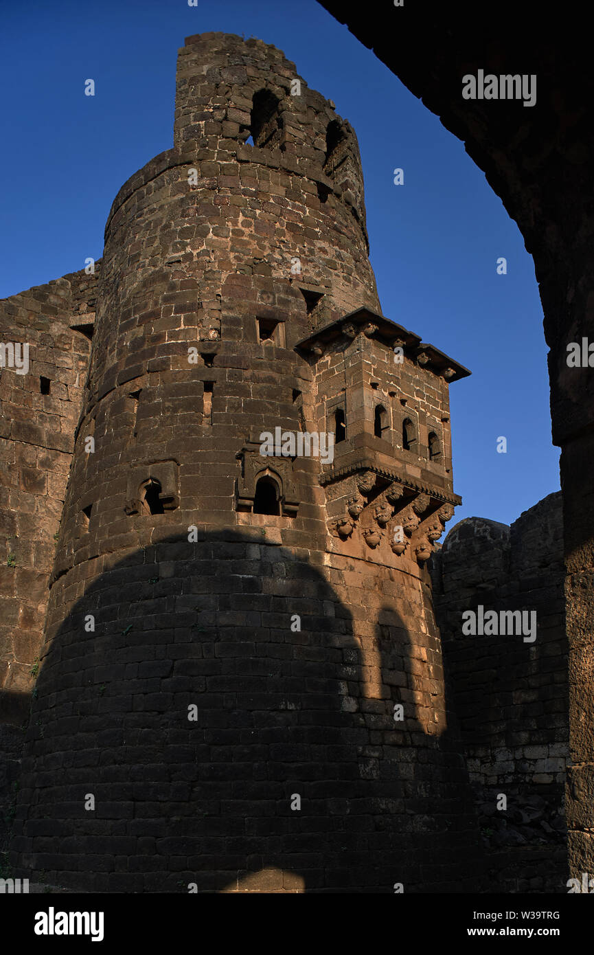 Daulatabad, également connu sous le nom de Devagiri un 14e siècle fort près de Aurangabad Maharashtra INDE Banque D'Images