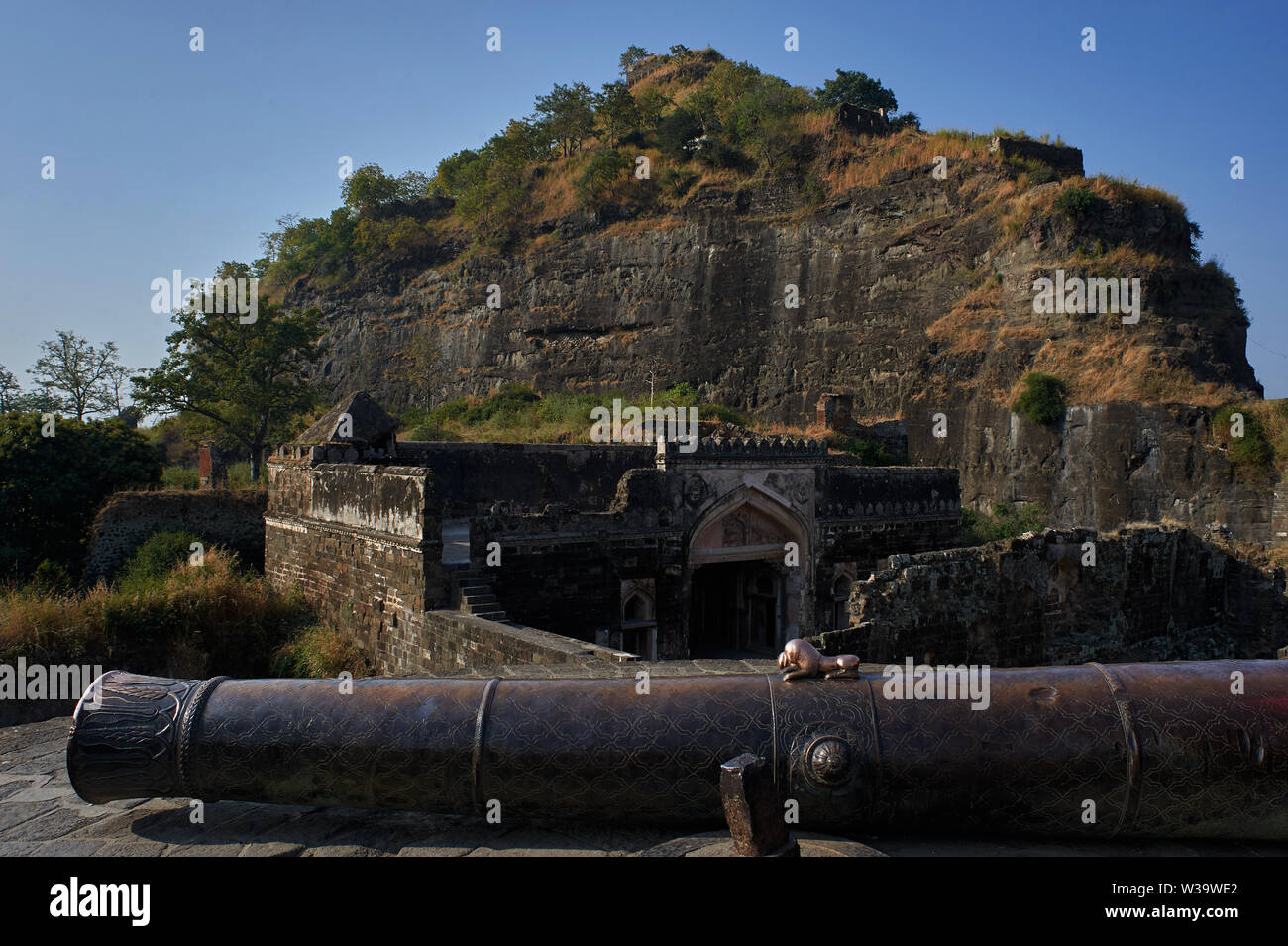 Daulatabad, également connu sous le nom de Devagiri un 14e siècle fort près de Aurangabad Maharashtra INDE Banque D'Images