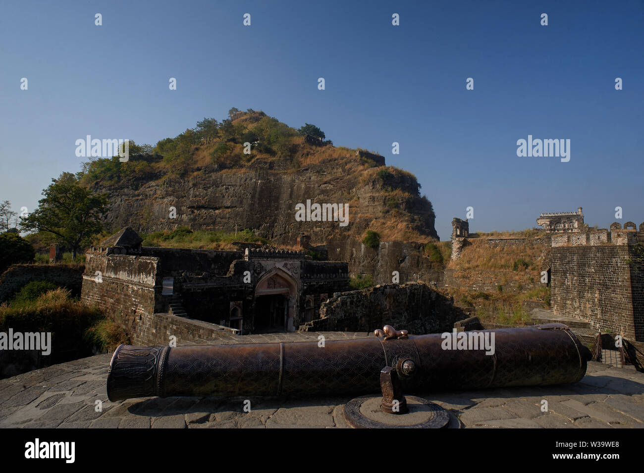 Daulatabad, également connu sous le nom de Devagiri un 14e siècle fort près de Aurangabad Maharashtra INDE Banque D'Images
