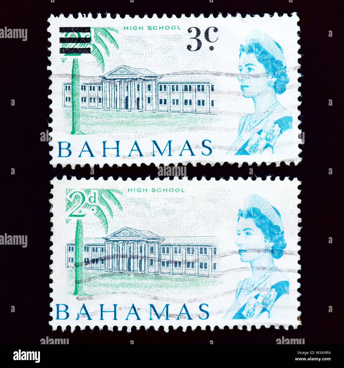 Bahamas - Timbres 1965 Banque D'Images