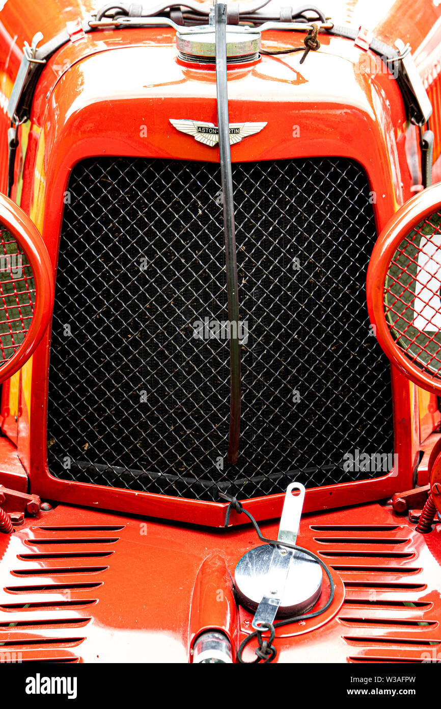 1935 Aston Martin Ulster 1500cc, voiture classique à l'Oakamoor Hill Climb, 13 juillet 2019, Oakamoor, Staffordshire, Royaume-Uni Banque D'Images