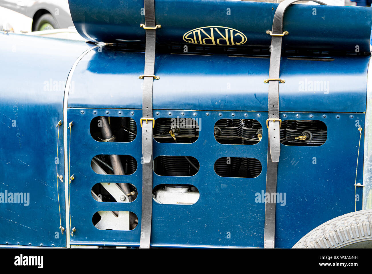 1925 Amilcar Cirrus Montlhéry classic car à l'Oakamoor Hill Climb, 13 juillet 2019, Oakamoor, Staffordshire, Royaume-Uni Banque D'Images