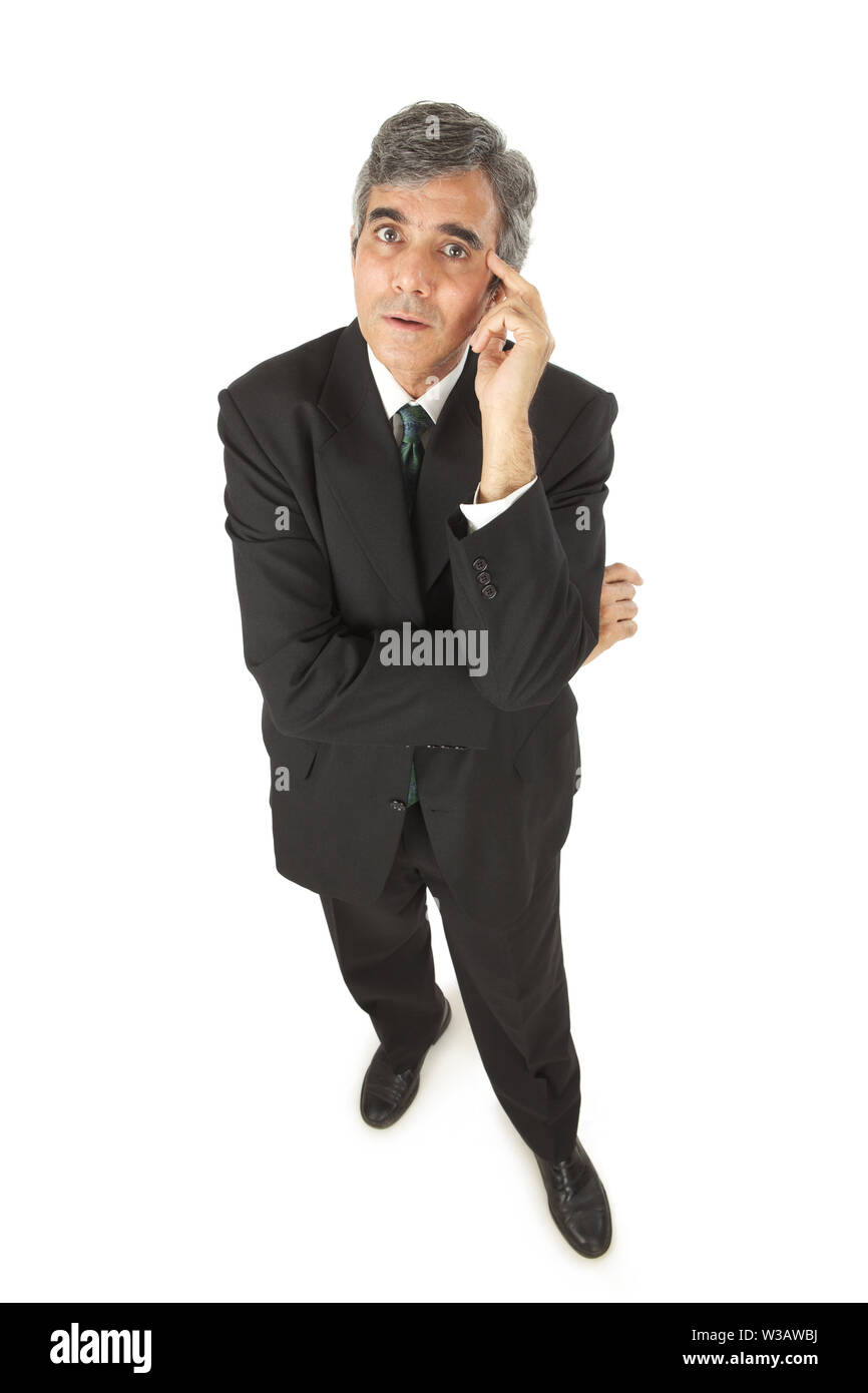 Portrait of a businessman thinking Banque D'Images Portrait of a businessman thinking Banque D'Images