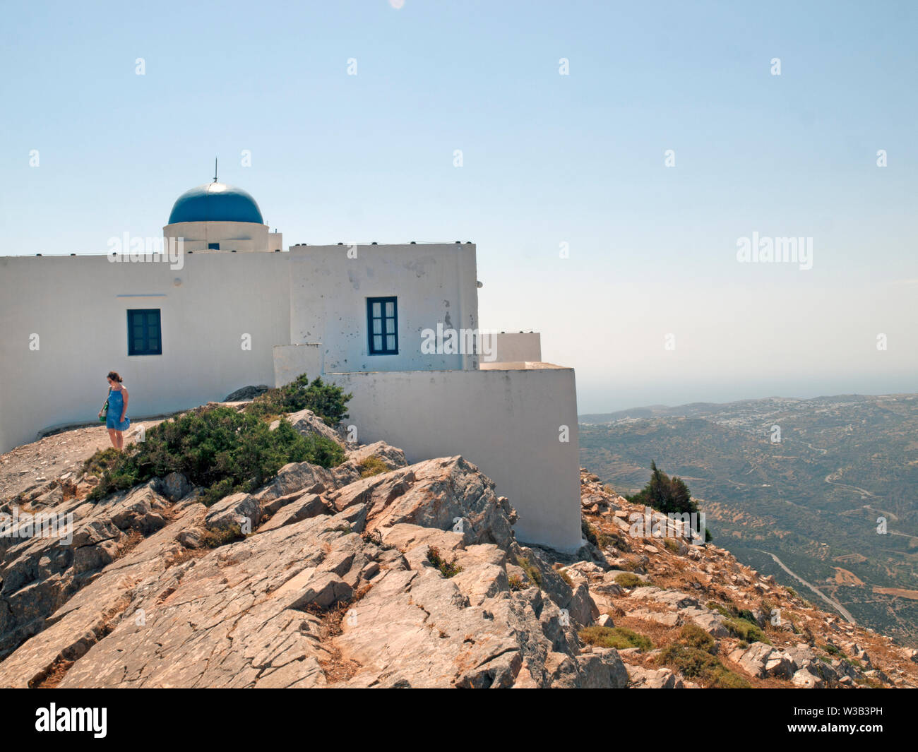 Le prophète Élie Église sur l'île grecque de Sifnos Banque D'Images