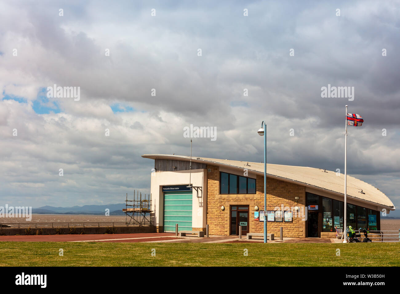 Station de sauvetage de la RNLI de Morecambe dans la baie de Morecambe en Angleterre est volontaire qui a pour mission de sauver des vies en mer. Banque D'Images