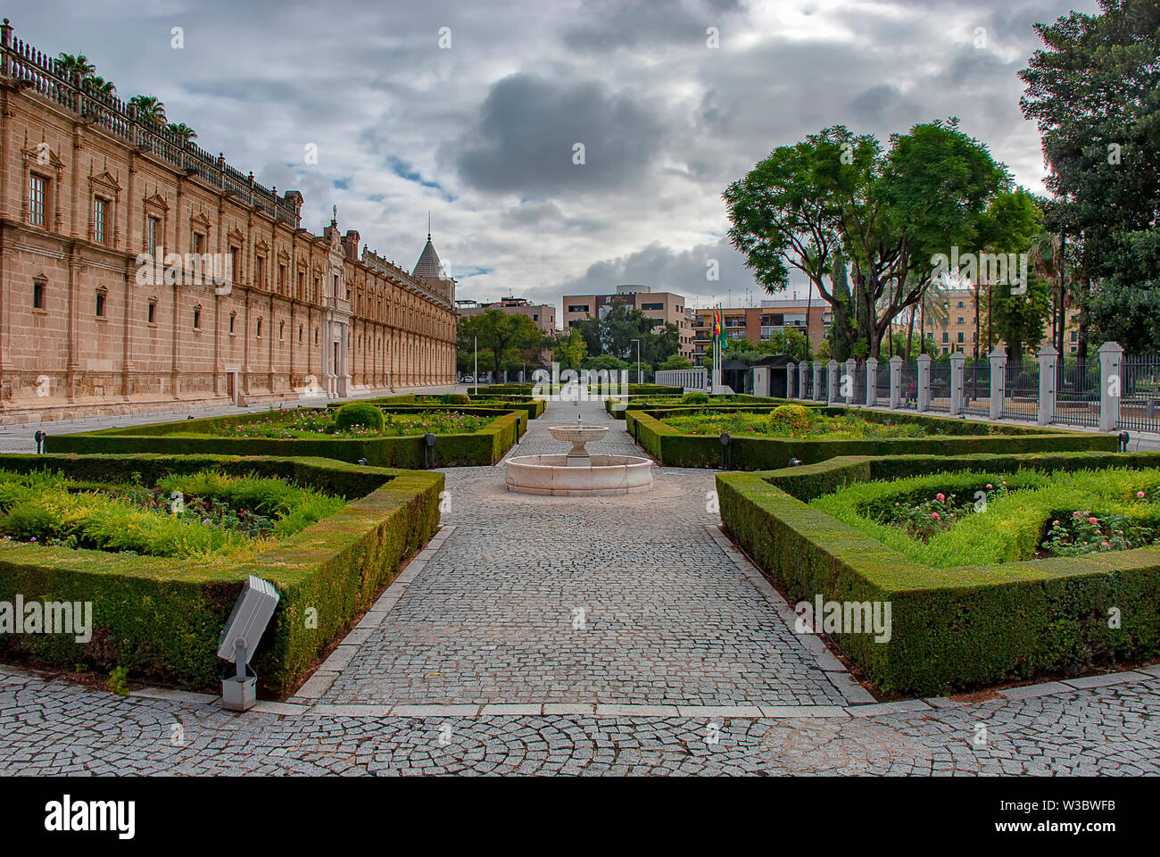 Ancien Hôpital de cinq blessures - Parlement andalou de Séville, Espagne Banque D'Images