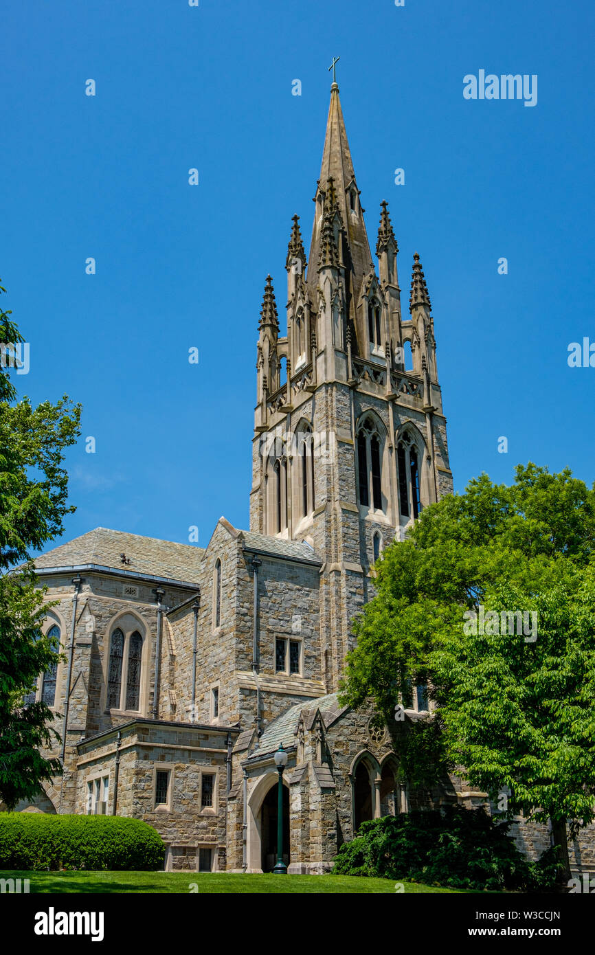 Irving Memorial Chapel, Mercersburg Academy, Mercersburg, Pennsylvania Banque D'Images