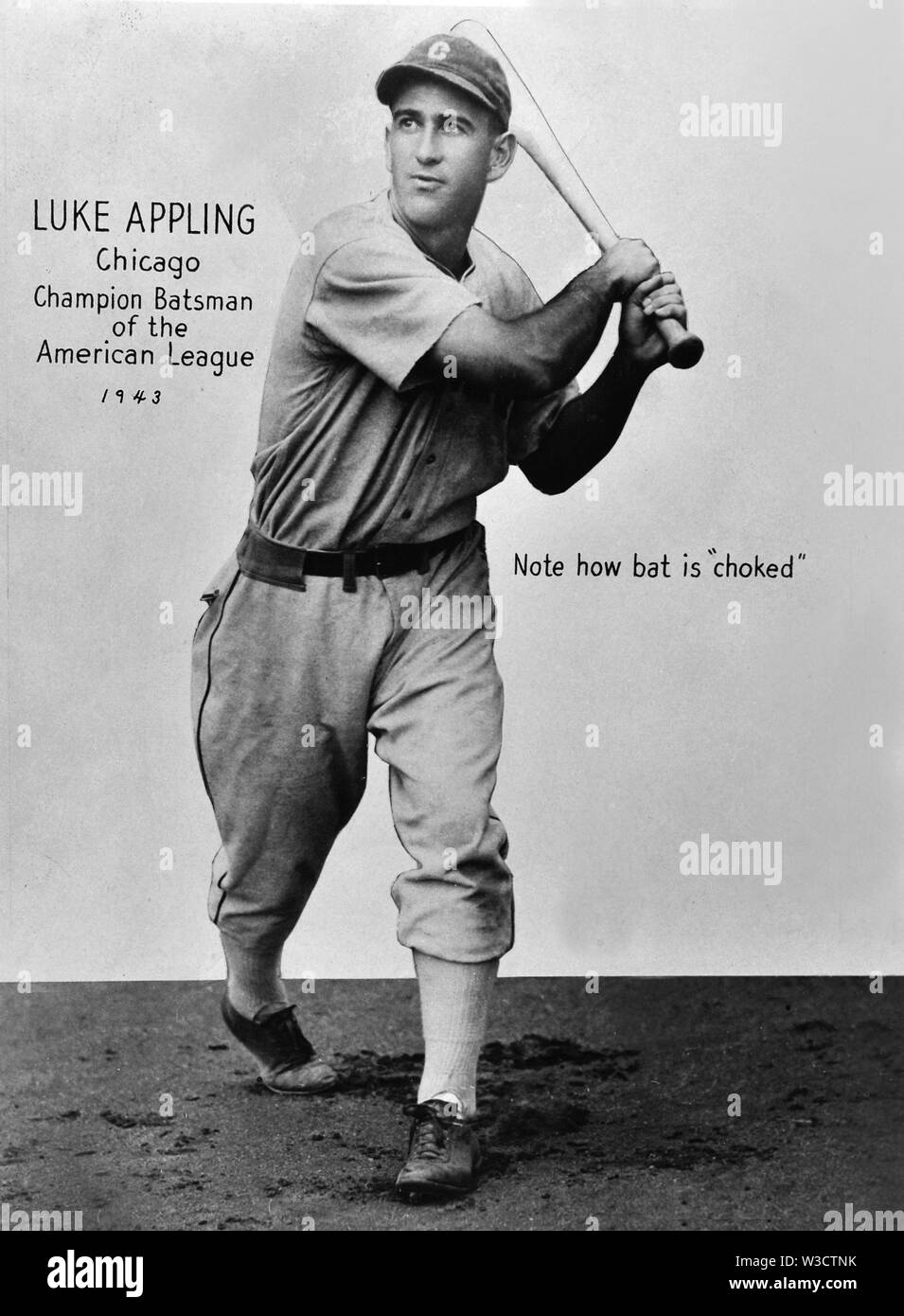 Joueur de baseball Star Luc Application des Chicago White Sox circa 1930 Banque D'Images