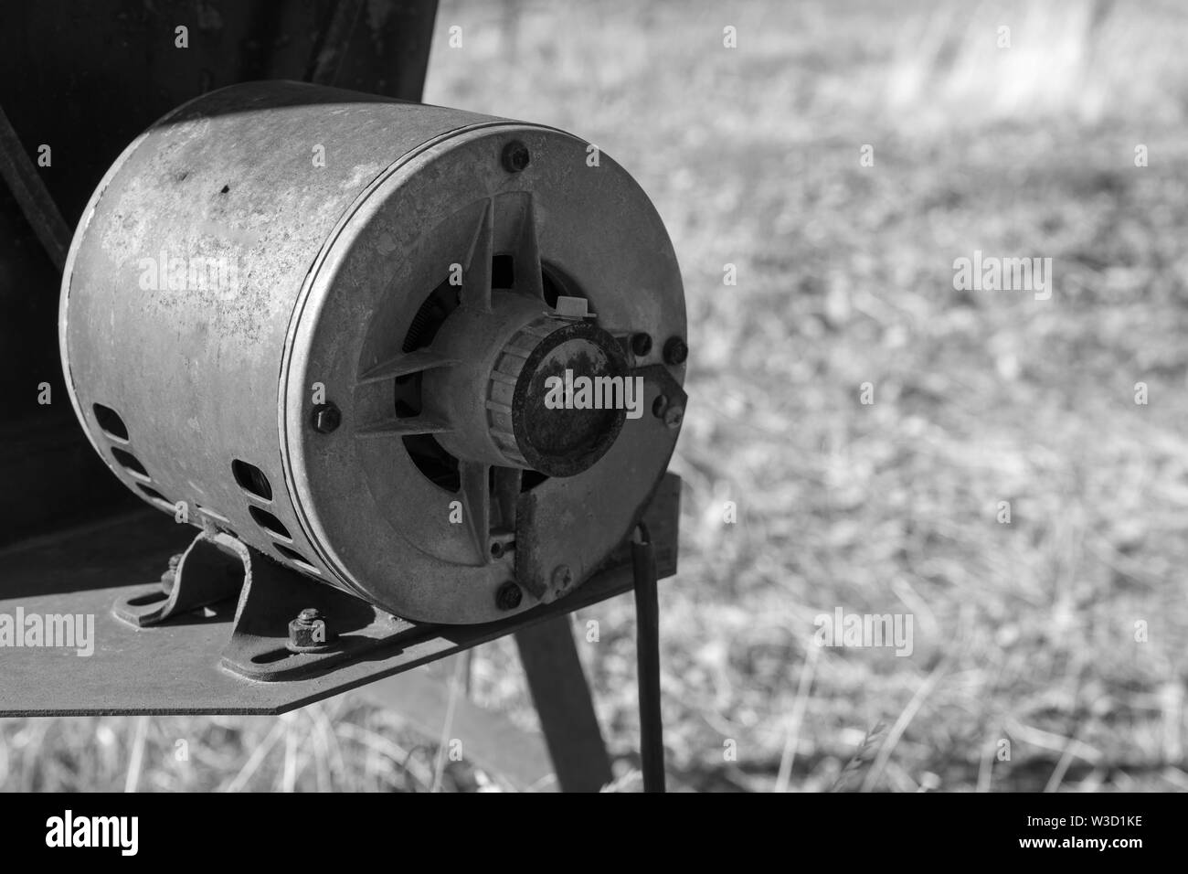 Ancien moteur électrique pour la pompe Banque D'Images