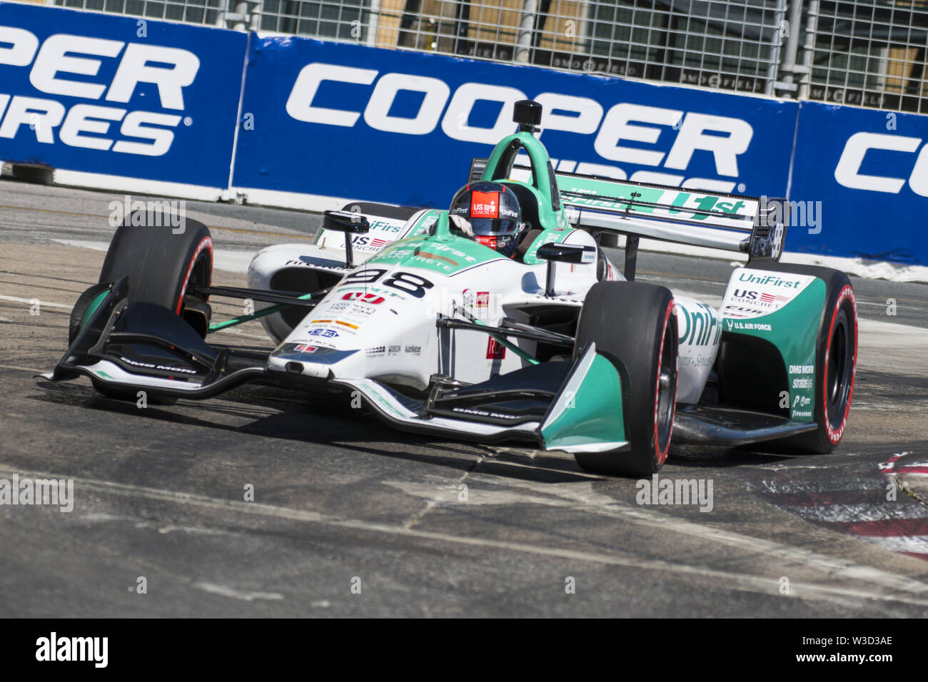 Toronto, Ontario, Canada. 14 juillet, 2019. VERIZON pilote Indycar Series Marco Andretti (98) la race dans la série Indycar VERIZON Honda Indy Toronto de course qui s'est tenue à Toronto, Canada Crédit : Angel Marchini/ZUMA/Alamy Fil Live News Banque D'Images