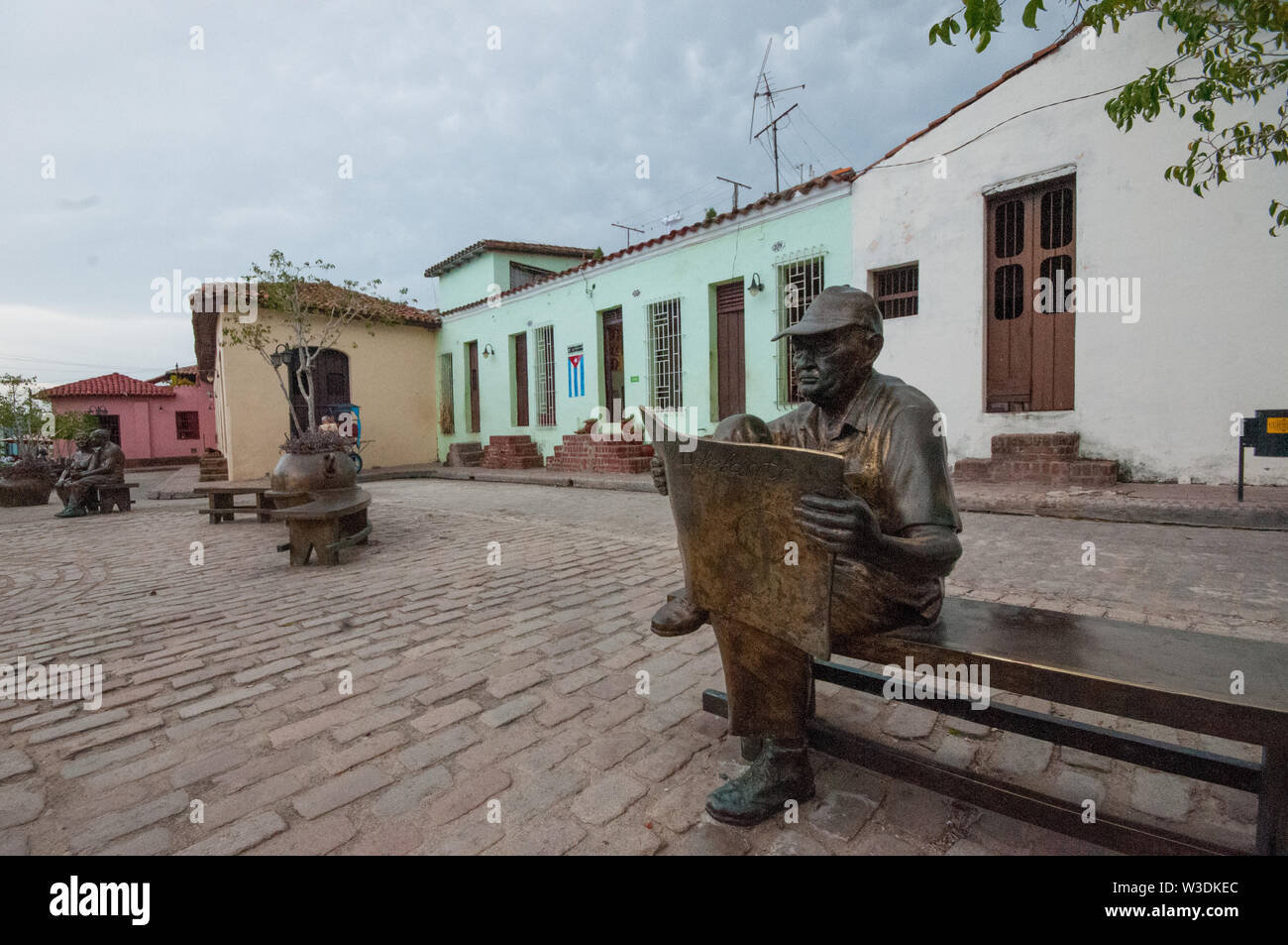 Amérique latine, Caraïbes, Cuba, Camaguey, Plaza del Carmen, Martha Jiménez, sculpture monumentale Banque D'Images