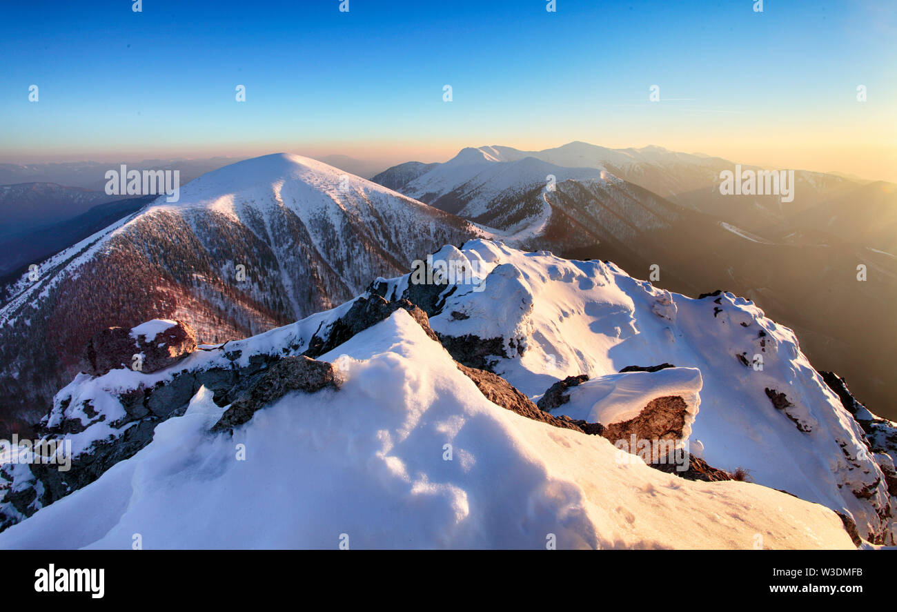 Hiver montagne Banque D'Images