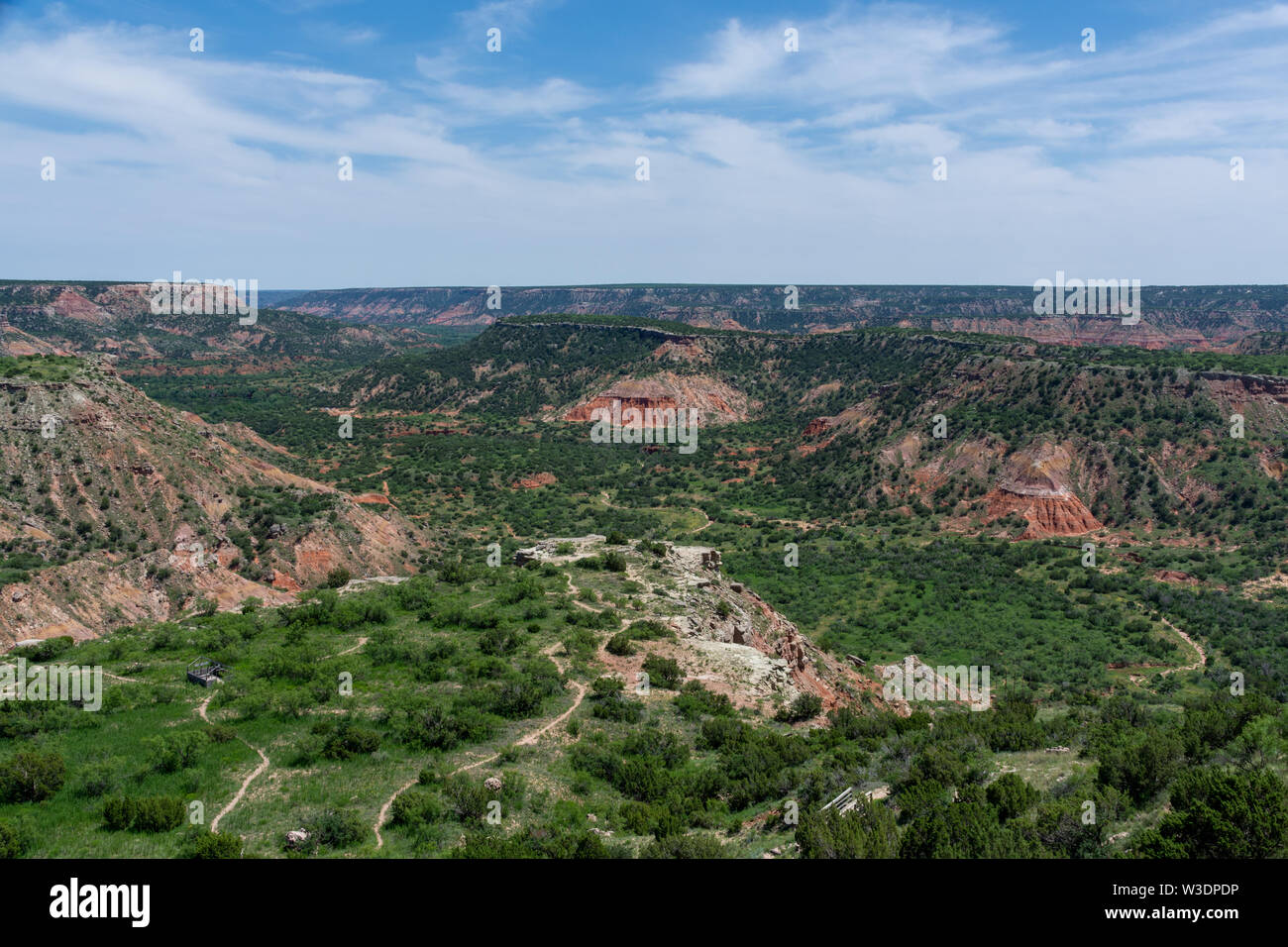 Vue sur Palo Duro Canyon State Park, Texas, États-Unis Banque D'Images