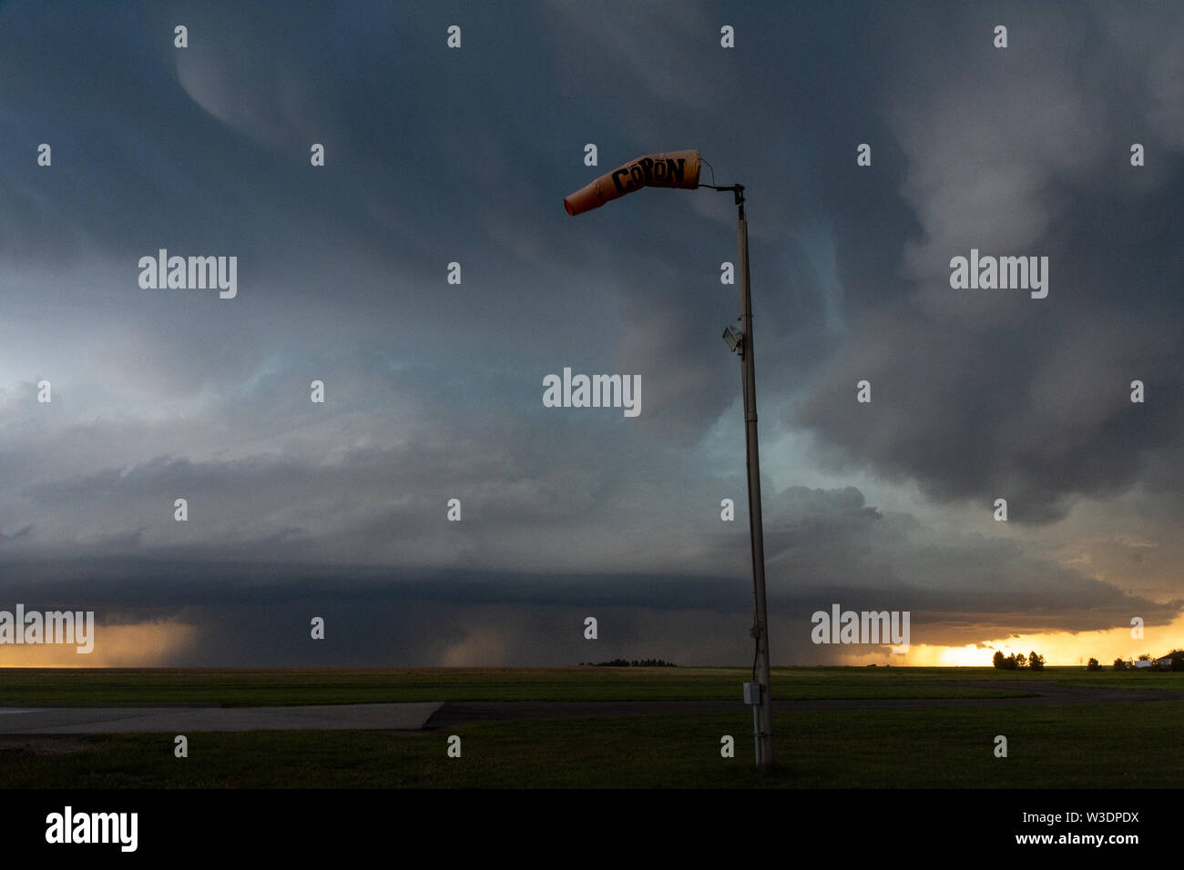 Manche en avant d'un orage supercellulaire au Colorado, USA Banque D'Images