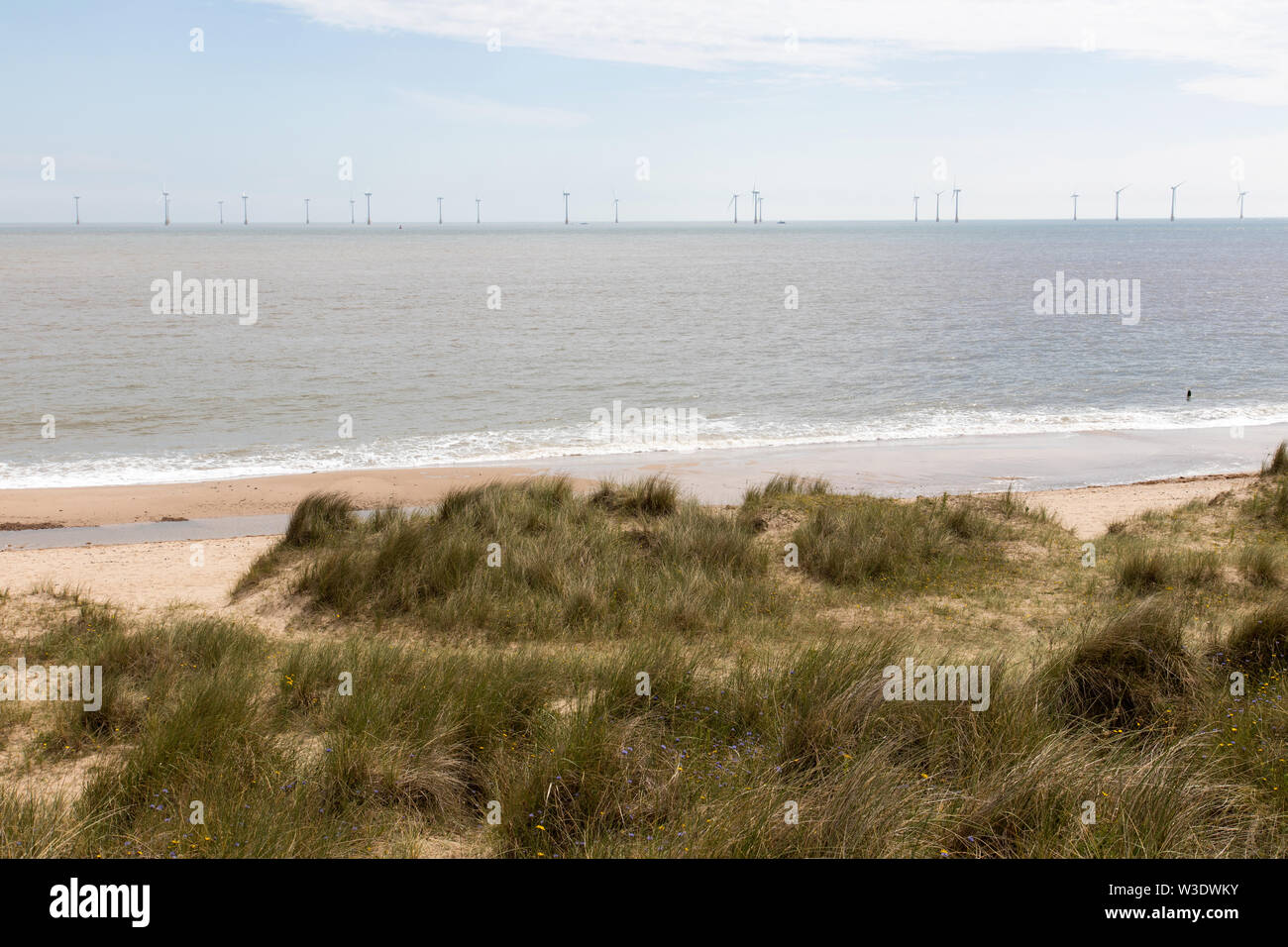 La côte de Norfolk à Caister on Sea Banque D'Images