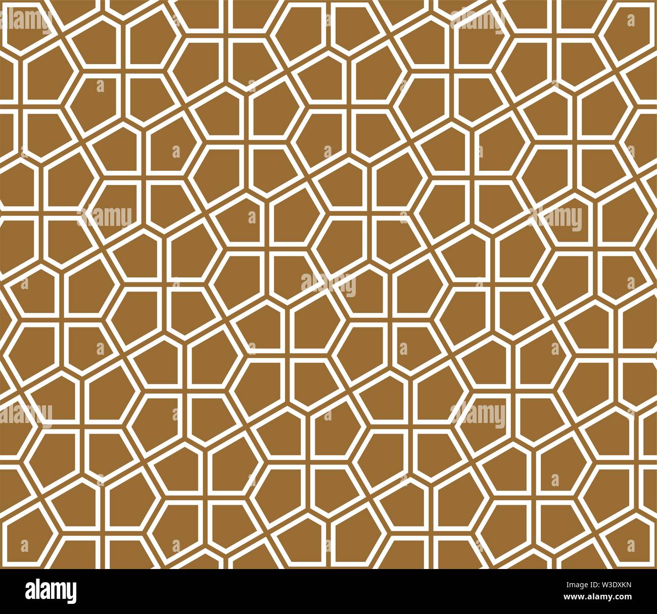 Ornement géométrique transparente fondée sur l'art arabe traditionnelle mosaïque musulmane.Brown fond couleur.215.doublé de lignes. Illustration de Vecteur