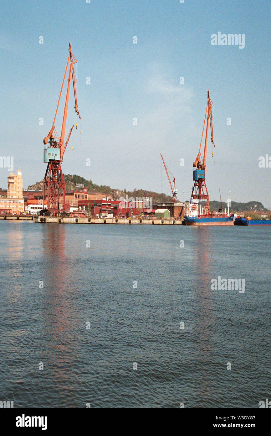 Port de Gothenburg Suède itinéraires maritimes les port dans les pays nordiques. Banque D'Images