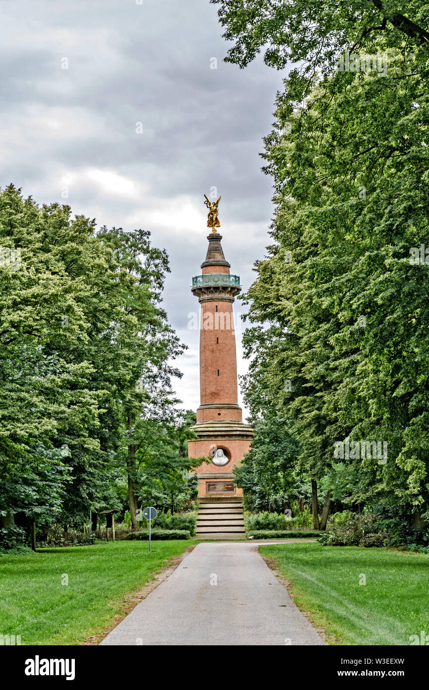 Denkmal auf dem Schlachtfeld von Fehrbellin dans der Mark Brandebourg ; Monument à la bataille de Fehrbellin Banque D'Images