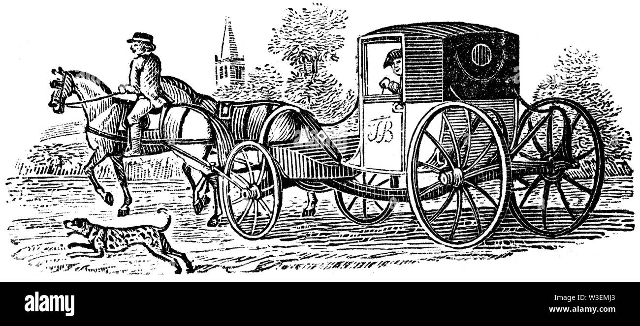 Cordier pastorale. Couper du bois gravé, illustration tirée de 'Thomas Bewick 'une Histoire générale de quadrupèdes", publié par T. Bewick, Longman et C Banque D'Images