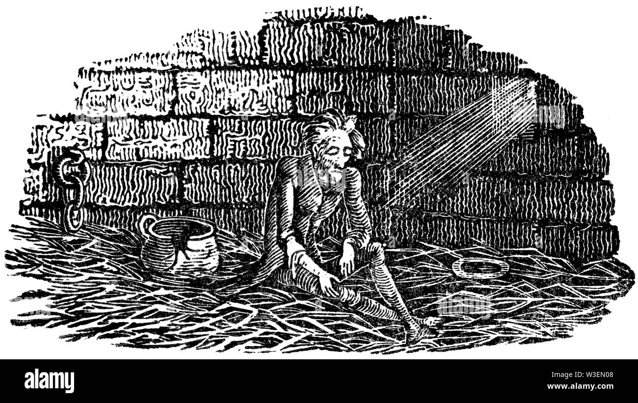 Cordier pastorale. Couper du bois gravé, illustration tirée de 'Thomas Bewick 'une Histoire générale de quadrupèdes", publié par T. Bewick, Longman et C Banque D'Images