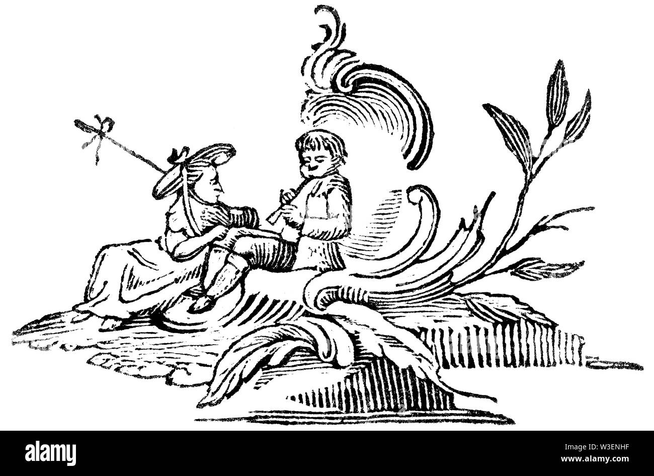Coupe de bois gravés d'illustration ; prises de 'Thomas Bewick 'une Histoire générale de quadrupèdes' ; publié par T ; ; Bewick Longman et Co ; Imprimé par Edward Banque D'Images