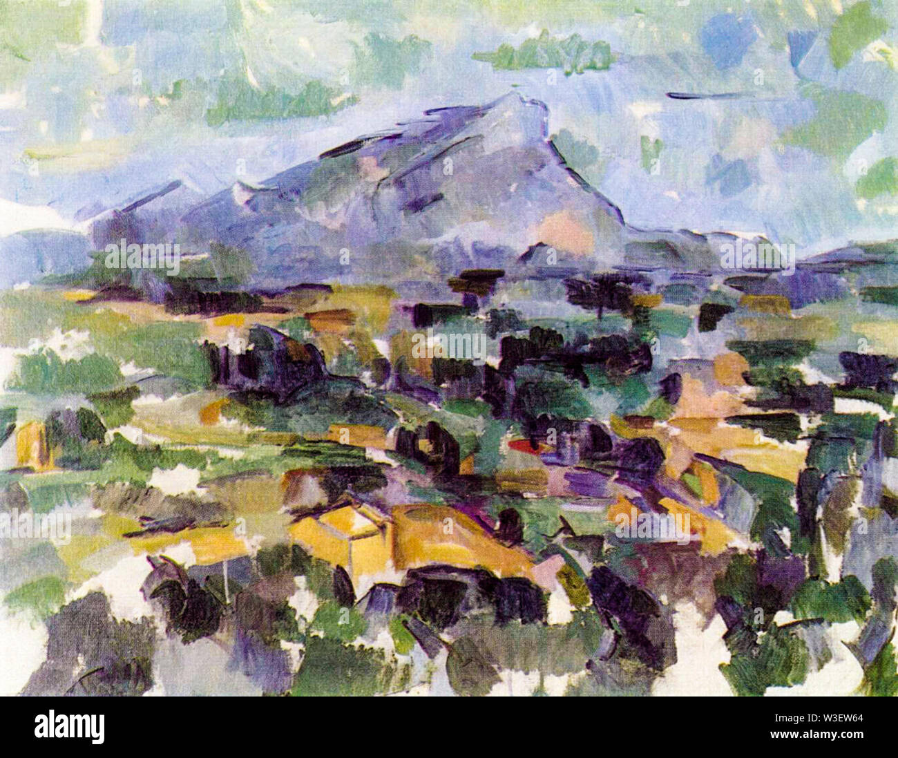 Paul Cézanne, la montagne Sainte-Victoire, la peinture de paysages, 1904-1906 Banque D'Images