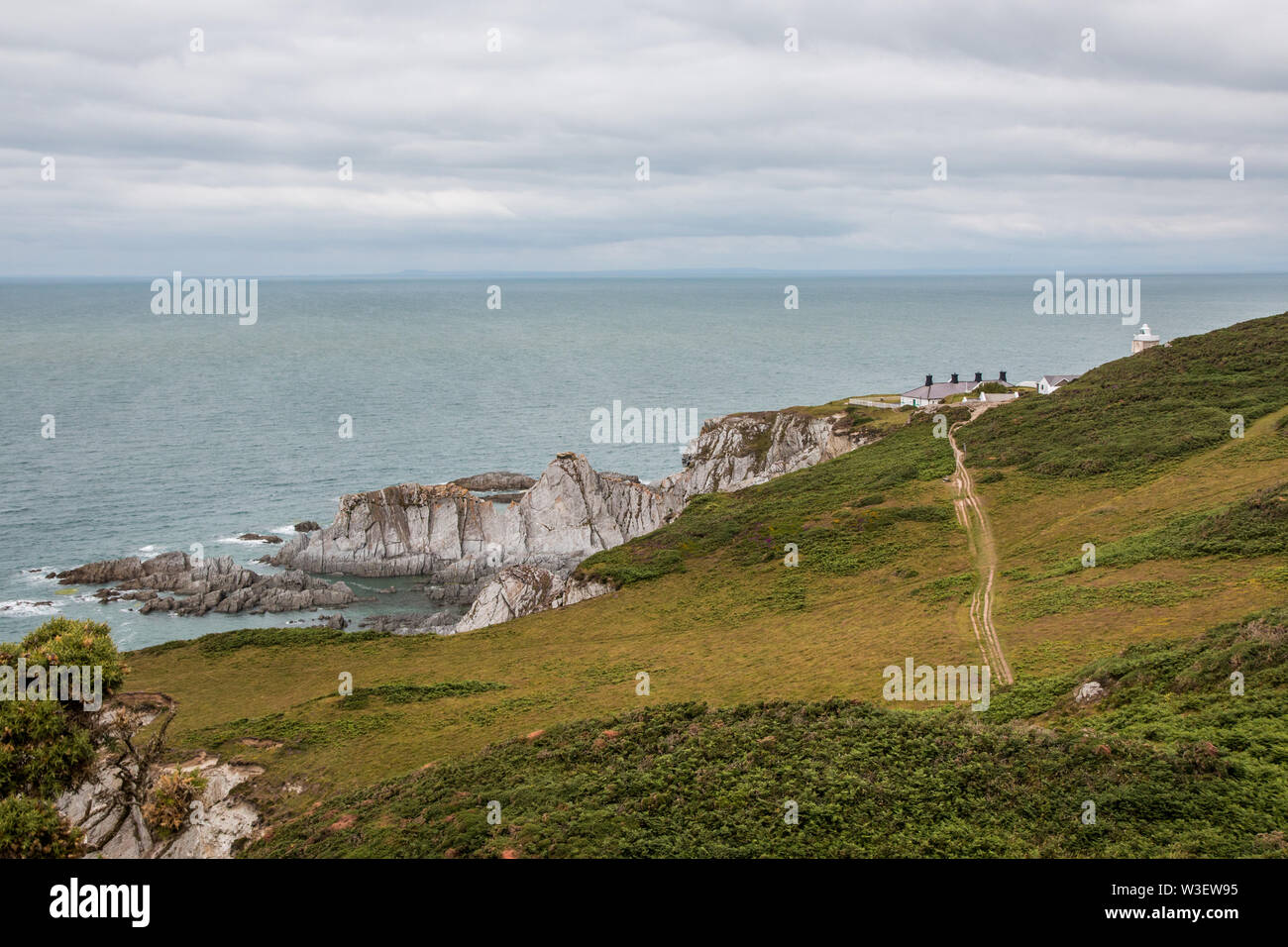 Chemin de la côte sud du devon de Noth Banque D'Images