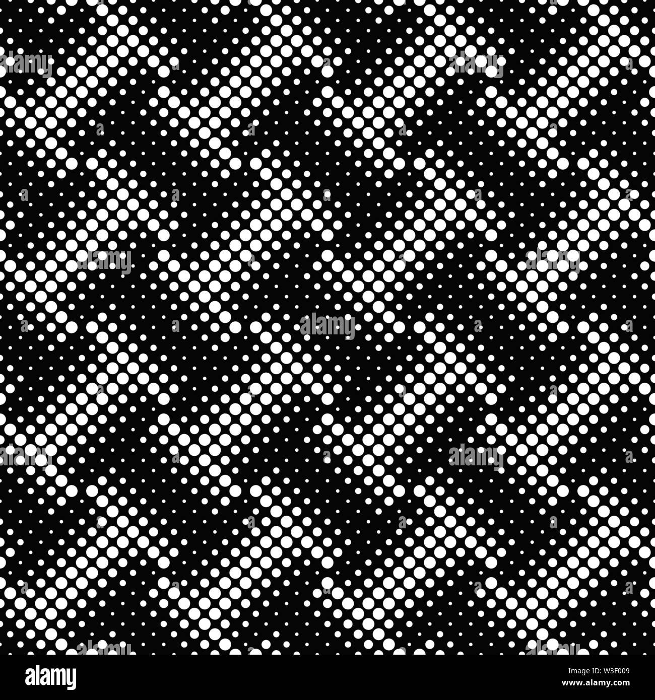 Motif de cercles géométriques monochromes - fond vecteur conception abstraite provenant des milieux Illustration de Vecteur